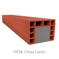 Ortaş Tuğla - 135'lik Ortaş Hazır Tuğla Lento - 135 mm Kalınlığında Ortaş Hazır Tuğla Lento