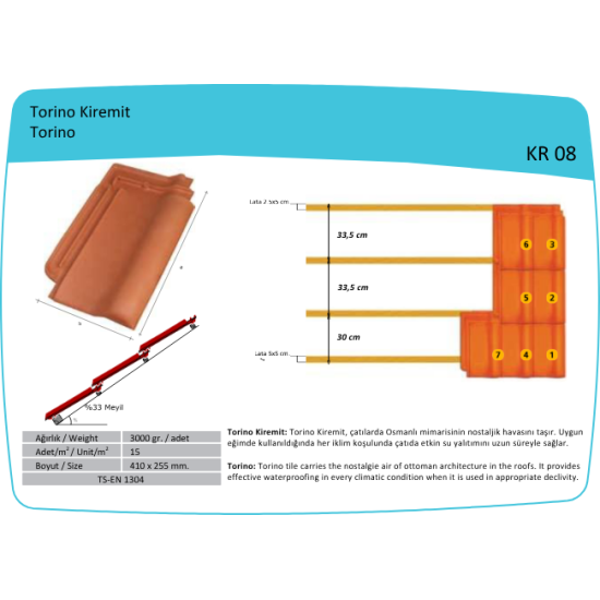 Çenesizler Toprak - Kiremit Tuğla - Torino Kiremit