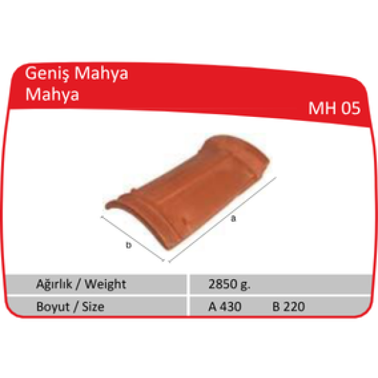 Çenesizler Toprak - Kiremit Tuğla - Geniş Mahya