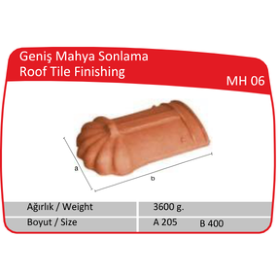 Çenesizler Toprak - Kiremit Tuğla - Geniş Mahya Sonlama