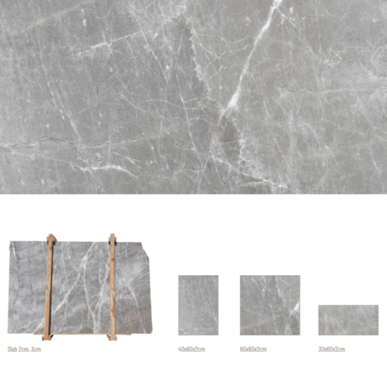 Sesemar Mermer - Sandıklı Grey - Afyon Gri Mermer