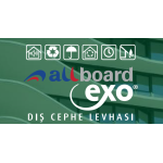 All Alçı - Allboard Exo - Dış Cephe Levhası (Kalınlık: 12,5mm) (Tip: GM-FH1R) All Alçı - Allboard Exo - Dış Cephe Levhası (Kalınlık: 12,5mm) (Tip: GM-FH1R)