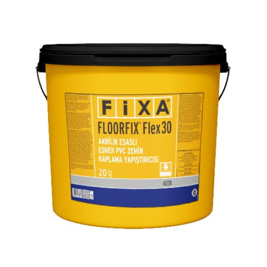 Fixa Yapı Kimyasalları - Floorfıx Flex 30 - Akrilik Esaslı Esnek Pvc Zemin Kaplama Yapıştırıcısı