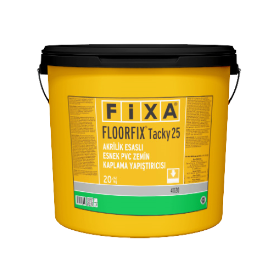 Fixa Yapı Kimyasalları - Floorfıx Tacky 25 - Akrilik Esaslı Esnek Pvc Zemin Kaplama Yapıştırıcısı