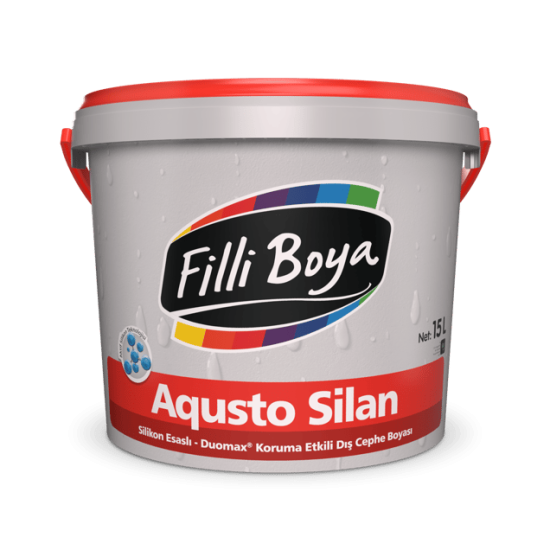 Filli Boya - Aqusto Silan - Silikon Esaslı Duomax Koruma Etkili Dış Cephe Boyası