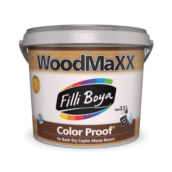 Filli Boya - WoodMaXX Color Proof - Su Bazlı Dış Cephe Ahşap Boyası