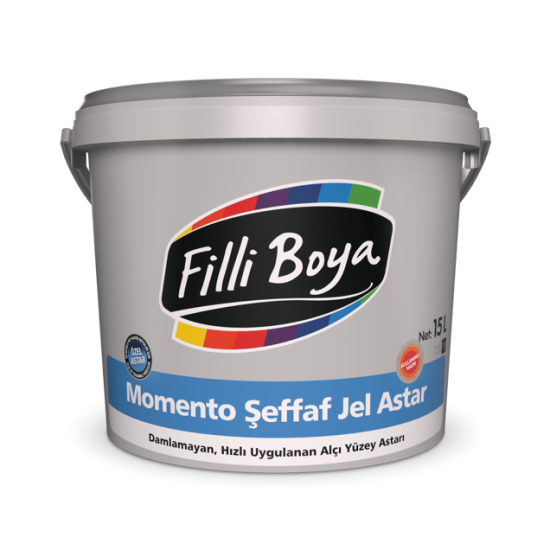 Filli Boya - Momento Şeffaf Jel Astar - Damlamayan, Hızlı Uygulanan Alçı Yüzey Astarı