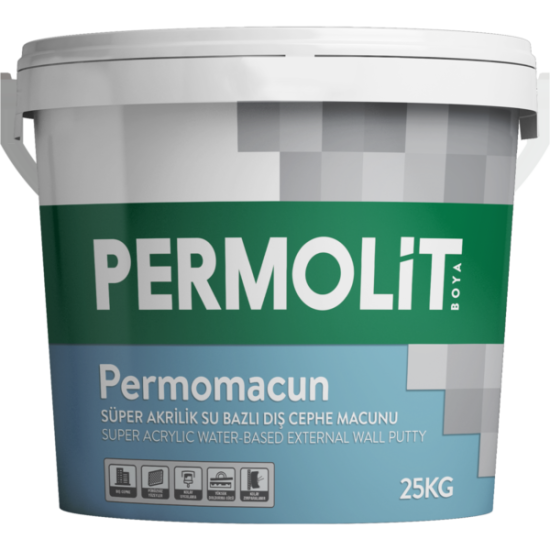 Permolit - Permomacun Süper Akrilik Su Bazlı Dış Cephe Macunu