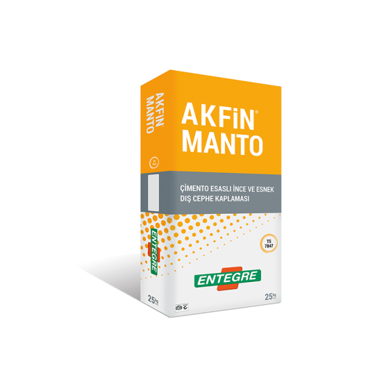 Entegre - Akfin Manto - Çimento Esaslı Polimer Katkılı İnce ve Esnek Dış Cephe Kaplaması