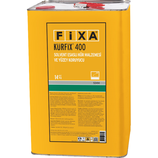 Fixa Yapı Kimyasalları - Kürfix 400 - Solvent Esaslı Kür Malzemesi Ve Yüzey Koruyucu