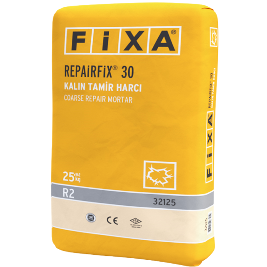 Fixa Yapı Kimyasalları - Repairfix 30 - Kalın Tamir Harcı