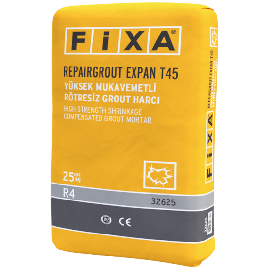 Fixa Yapı Kimyasalları - Repairgrout Expan-T45 - Yüksek Mukavemetli Rötresiz Grout Harcı