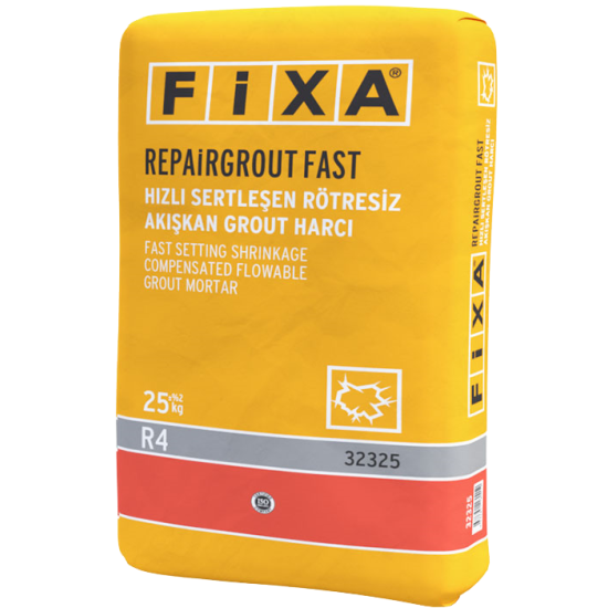 Fixa Yapı Kimyasalları - Repairgrout Fast - Hızlı Sertleşen Rötresiz Akışkan Grout Harcı