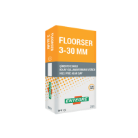 Entegre - Floorser (3-30mm) - Çimento Esaslı Hazır Kendiliğinden Yayılabilen Erken Priz alan Tesviye Şapı
