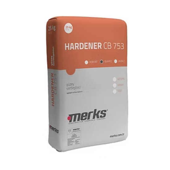 Merks - HARDENER CB 753 Quartz - Kırmızı Renkte Quartz Agregalı Yüzey Sertleştirici