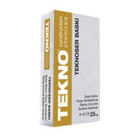 Tekno Yapı Kimyasalları - Teknoser Baskı - Baskı Beton Kırmızı Renkte Yüzey Sertleştirici