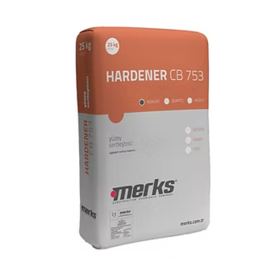 Merks - HARDENER CB 753 Korunt - Kırmızı Renkte Korunt Agregalı Yüzey Sertleştirici