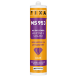 Fixa Yapı Kimyasalları - Polymera Ms 953 - Ms Polimer Esaslı Şeffaf Çok Amaçlı Elastik Yapıştırıcı