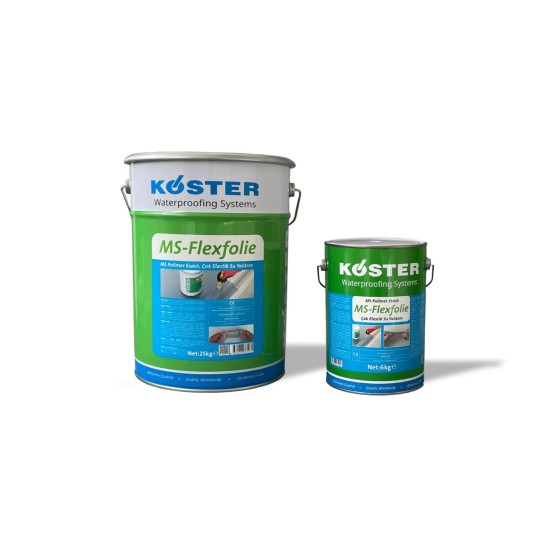 Köster - MS Flexfolie - MS Polimer Esaslı Çok Elastik Su Yalıtımı Ürünü