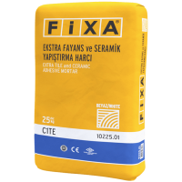 Fixa Yapı Kimyasalları - Fixa Ekstra Fayans ve Seramik Yapıştırma Harcı C1Te (Beyaz)