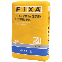 Fixa Yapı Kimyasalları - Fixa Ekstra Fayans ve Seramik Yapıştırma Harcı C1Te