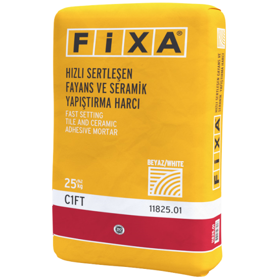 Fixa Yapı Kimyasalları - Fixa Hızlı Sertleşen Fayans Ve Seramik Yapıştırma Harcı C1Ft (Beyaz)