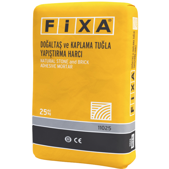 Fixa Yapı Kimyasalları - Fixa Doğaltaş ve Kaplama Tuğla Yapıştırma Harcı