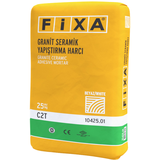 Fixa Yapı Kimyasalları - Fixa Granit Seramik Yapıştırma Harcı C2T (Beyaz)