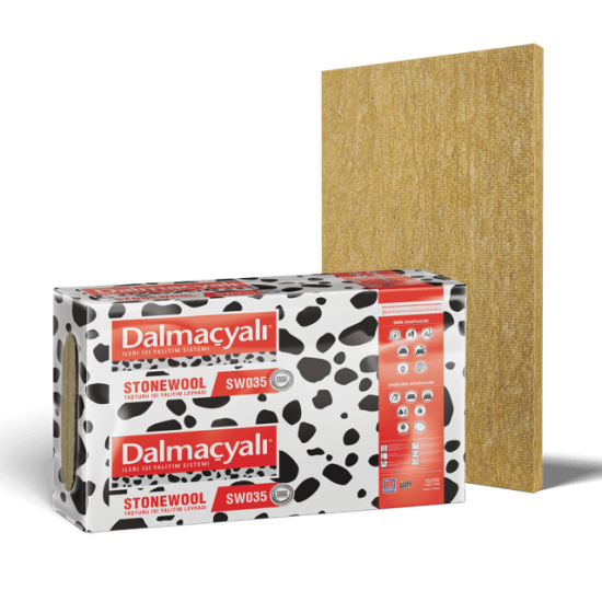 Filli Boya Dalmaçyalı - Stonewool SW035 Taşyünü Isı Yalıtım Levhası - Kalınlık: 5 cm
