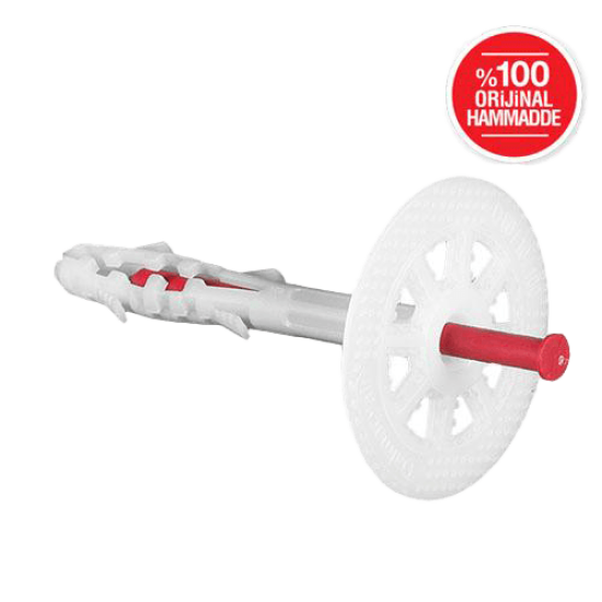 Filli Boya Dalmaçyalı - Plastik Çivili Standart Dübel - Uzunluk: 11,5 cm