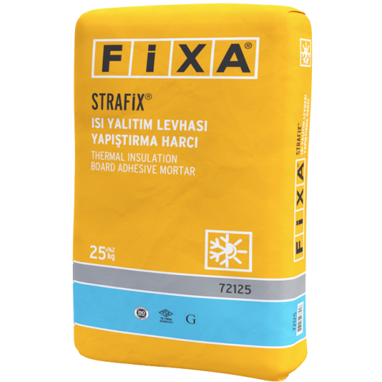 Fixa Yapı Kimyasalları - Strafix Isı Yalıtım Levhası Yapıştırma Harcı