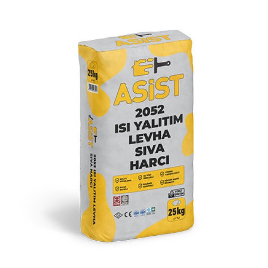 Albera Boya - Asist 2052 Isı Yalıtım Levha Sıva Harcı - Sıva Harcı