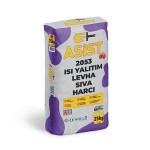 Albera Boya - Asist 2053 Isı Yalıtım Levha Sıva Harcı - Sıva Harcı