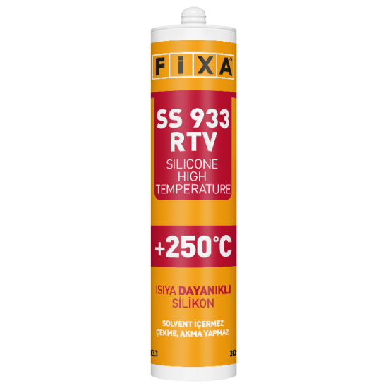 Fixa Yapı Kimyasalları - Ss 933 Rtv - Isıya Dayanıklı Silikon