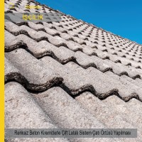Renksiz Beton Kiremitlerle Çift Latalı Sistem Çatı Örtüsü Malzemesi Hariç İşçilik Yapılması