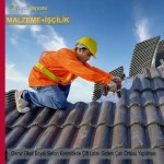 Demir Oksit Boyalı Beton Kiremitlerle Çift Latalı Sistem Çatı Örtüsü Malzeme Dahil Yapılması