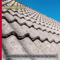 Renksiz Perlitli Beton Kiremitleriyle Çift Latalı Sistem Çatı Örtüsü Malzeme Dahil Yapılması