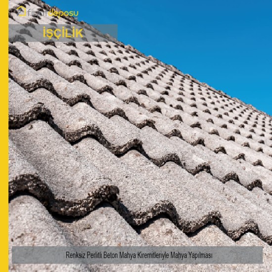 Renksiz Perlitli Beton Mahya Kiremitleriyle Mahya Malzemesi Hariç İşçilik Yapılması