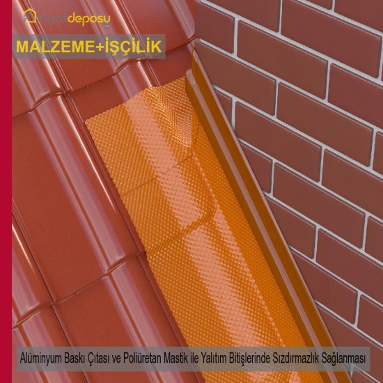 Alüminyum Baskı Çıtası ve Poliüretan Mastik ile Yalıtım Bitişlerinde Sızdırmazlık Sağlanması Malzeme Dahil Yapılması