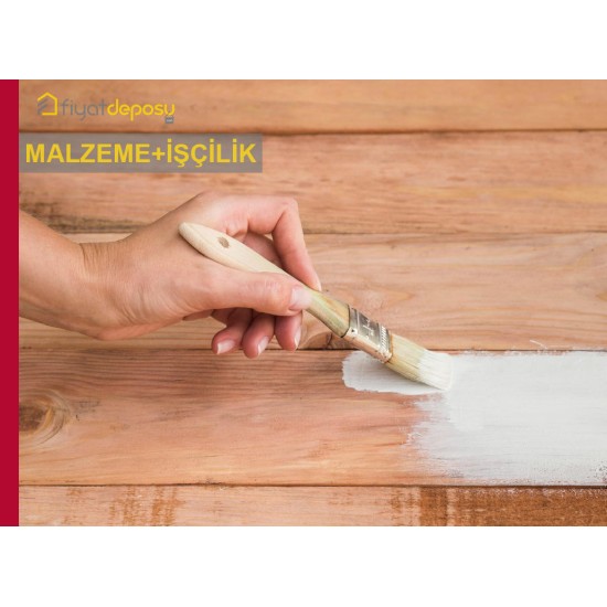 Ahşap Yüzeylere Bir Kat Sentetik Esaslı Parlak Boya Yapılması - Malzeme Dahil Yapılması Fiyatı
