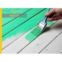 Ahşap Yüzeylere Bir Kat Sentetik Esaslı Mat Boya Yapılması Malzeme Hariç İşçilik Fiyatı