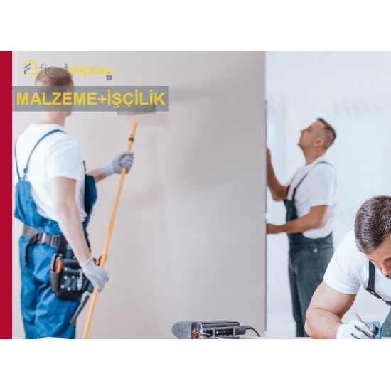 Saten Alçılı ve Alçıpanel İç Cephe Yüzeylerinin Astar Uygulanarak İki Kat Su Bazlı Silikonlu İpek Mat İç Cephe Boyasıyla Boyanması Malzeme Dahil Yapılması Fiyatı - Örtücülük Sınıf 2 - YOD Sınıf 1 - Parlaklık G2 Sınıfı