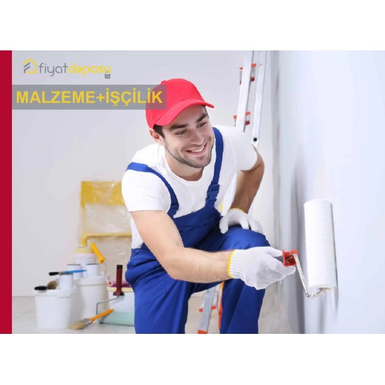 Yeni Sıvalı İç Cephe Yüzeylerinin Macun ve Astar Uygulanarak İki Kat Su Bazlı Silikonlu Yarı Mat İç Cephe Boyasıyla Boyanması Malzeme Dahil Yapılması Fiyatı - Örtücülük Sınıf 2 - YOD Sınıf 1 - Parlaklık G2 Sınıfı