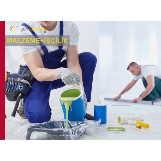 Saten Alçılı ve Alçıpanel İç Cephe Yüzeylerinin Astar Uygulanarak İki Kat Su Bazlı Silikonlu Yarı Mat İç Cephe Boyasıyla Boyanması Malzeme Dahil Yapılması Fiyatı - Örtücülük Sınıf 2 - YOD Sınıf 1 - Parlaklık G2 Sınıfı
