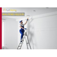 Eski Boyalı İç Cephe Tavan Yüzeylerinin İki Kat Su Bazlı Tavan Boyasıyla Boyanması Malzeme Dahil Yapılması Fiyatı - Örtücülük Sınıf 2 - YOD Sınıf 5 - Parlaklık G3 Sınıfı