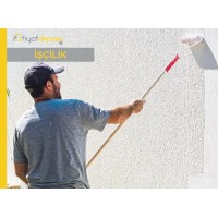 Prekast Dış Cephe Yüzeylerinin Astar Uygulanarak Saf Akrilik Esaslı Grenli / Tekstürlü Esnek Dış Cephe Boyasıyla (V2 : W3 : G2) Boyanması Malzeme Hariç İşçilik Yapılması Fiyatı