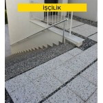 Andezit veya bazalt agregalı betondan yapılmış hazır, teçhizatlı, (L) merdiven basamağı temini ve yerine montajı (her türlü yüzey işlemli) (Malzeme Hariç) (İşçilik) Andezit veya bazalt agregalı betondan yapılmış hazır, teçhizatlı, (L) merdiven basamağı temini ve yerine montajı (her türlü yüzey işlemli) (Malzeme Hariç) (İşçilik)