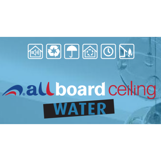 All Alçı - Allboard Ceiling Water - Suya Dayanımı Arttırılmış Alçı Levha (Kalınlık: 9,5 mm) (Tip: H2)