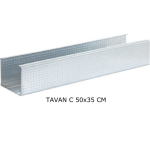 All Alçı - Tavan C Profil 0,45 mm - (Boyut: 27/60/27 mm) (Tc Profili)