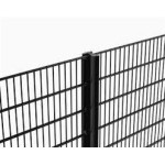 3.00 mt yüksekliğinde, Sıcak daldırma galvaniz üzeri, elektrostatik polyester toz boyalı mukavemeti arttırılmış yüksek güvenlikli antivandal çelik çit direği (120x123x2 mm Sactan İmal Edilmiş Direk Kesitli , Bağlantı Elemanlarını Kabufle Eden, Mukavemeti